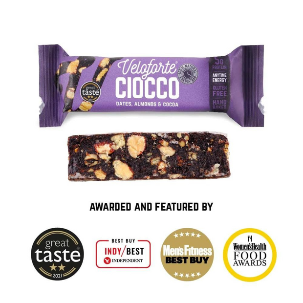 Veloforte Ciocco Energy Bar: Dates, Almonds & Cocoa Nutrition Bars Endurance kollective Veloforte