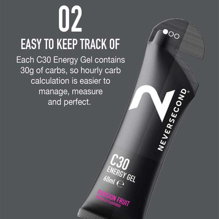 NEVERSECOND C30 Espresso Energy Gel (12 sachets) Nutrition